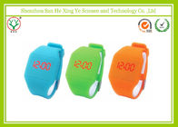Moderne orange Silikonkautschuk-Armbanduhren mit geführtem/Touch Screen