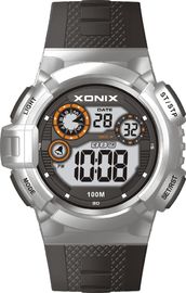 Wasser-Beweis-Silikon-Band-Kasten-Durchmesser 50mm runde Quarz-Digitaluhr-Mann-sportlicher Digital 10atm