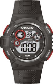 Wasser-Beweis-Silikon-Band-Kasten-Durchmesser 50mm runde Quarz-Digitaluhr-Mann-sportlicher Digital 10atm