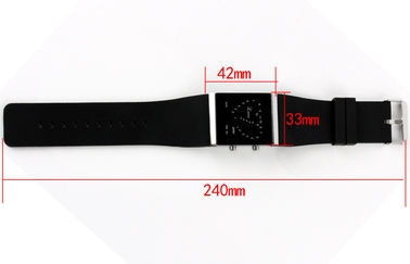 Armbanduhr der Mädchen-LED Digital, blauer Silikon-Bügel-elektronische Uhren